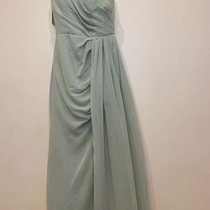 Chic One Shoulder Mint Dress